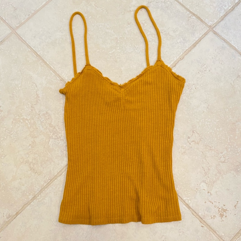 Urban Outfitters Mustard Form Fitting Tank Top